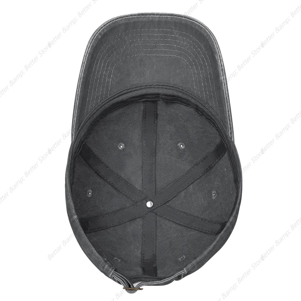 Vintage Denim Washed Baseball Cap Manowars Band Jeans Hats Adjustable Trucker Hat for Men Women Caps