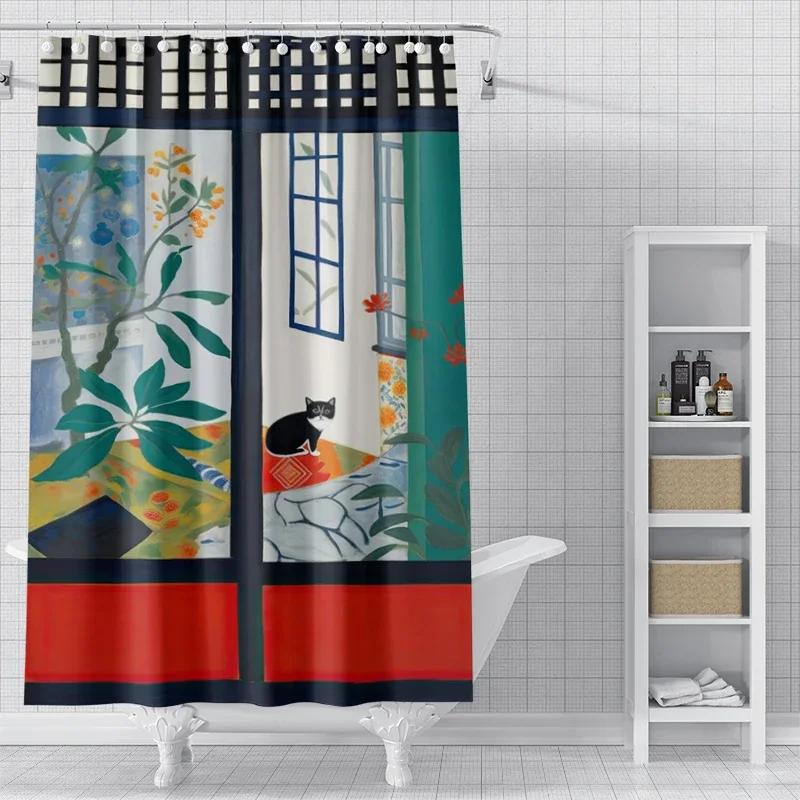Home shower curtains for bathroom waterproof fabric Modern Nordic style bathroom Curtains shower curtain 180x200 240x180 aaaa