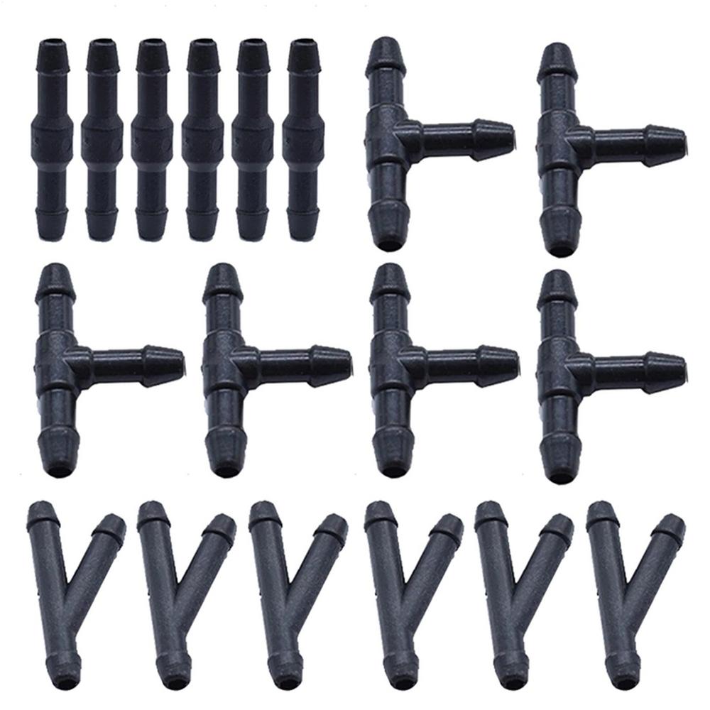 18pc Windshield Washer Hose Connector Lightweight Windshield Wiper Nozzle Hose Connector Multiple Types Nozzle Connector For Car