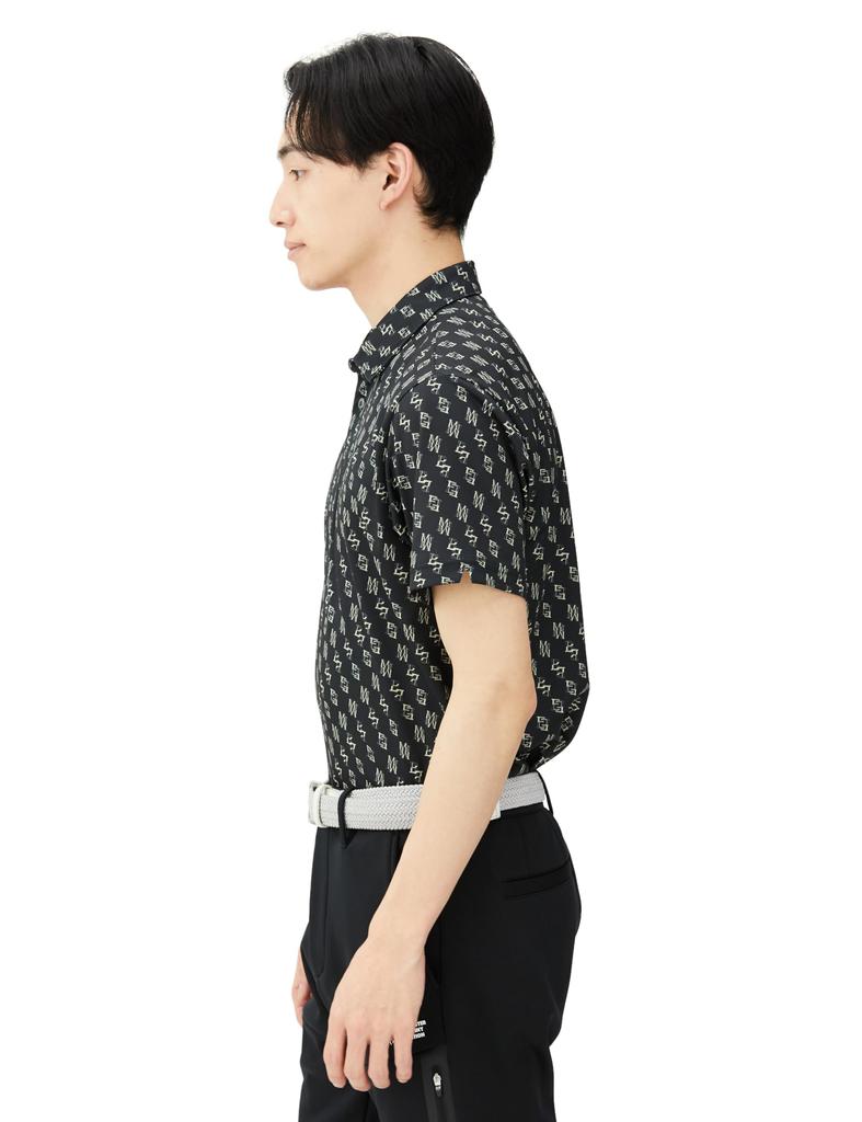 Master Bunny Kurzarm-Poloshirt Schräg für Größe 5 Herren (MBE Druck, Atmungsaktiv) Golf, [L], 758-3260805 010_Schwarz