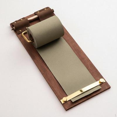 Retro Paper Roll Holder Hangable Vintage Clipboard Notepad Easy Tearoff Memo Board Clip for