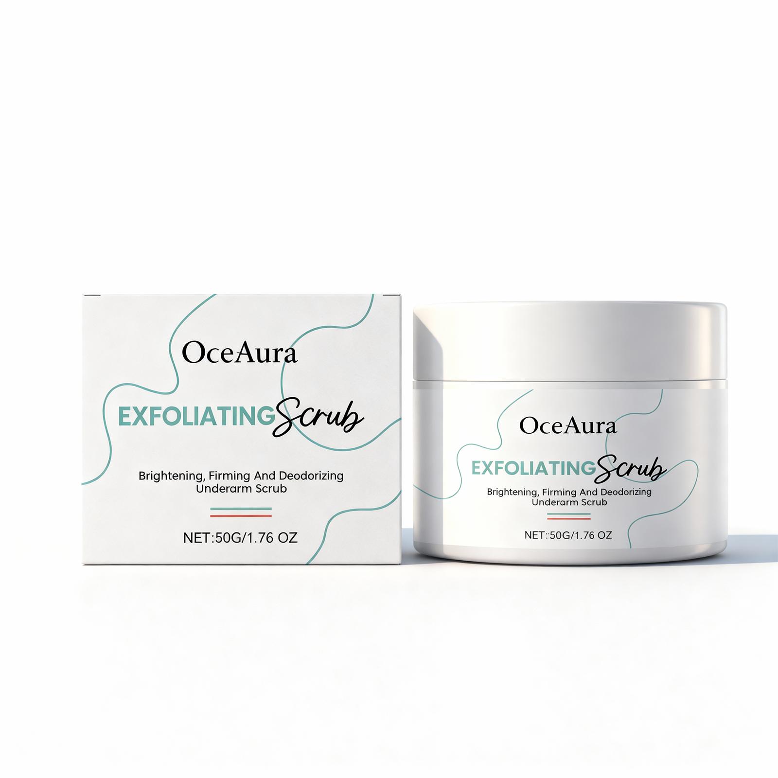 OceAura Underarm Care Scrub - Gentle Cleansing, Exfoliation and Refreshing Care for the Underarms 50g