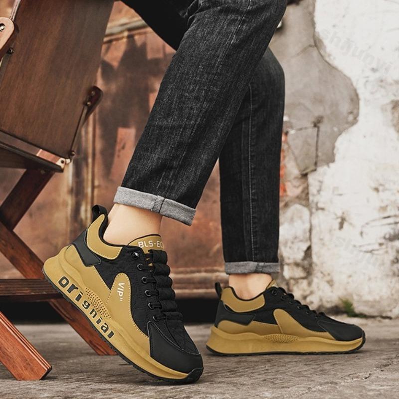 Fashion 2025 New Autumn Men's Fashion Trend Low Top Thick Soled Casual Shoes Comfortable Versatile Retro Niche Designed Chunky sneakers