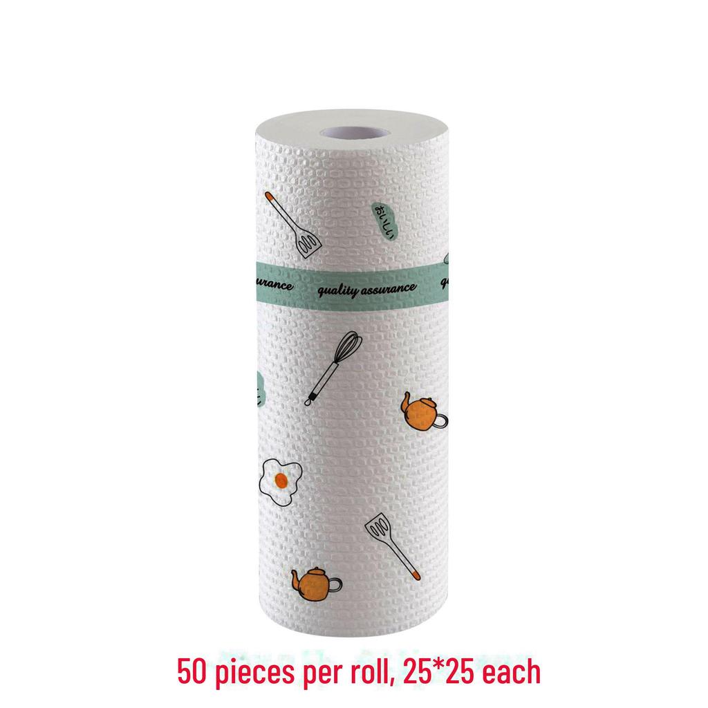 Disposable Kitchen Rags - Thick, Absorbent, Oil-Resistant for Cleaning & Dishwashing