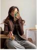 Women's 2023 Autumn/Winter Faux Fur Sleeveless Jacket - Korean Style Loose Fit Trend