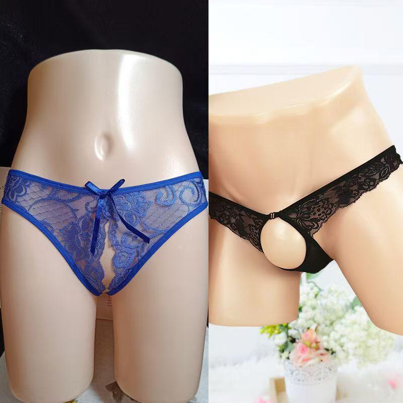 Flirty Couples Underwear - Matching Fun & Playful Designs with Open Crotch Feature.