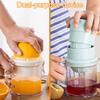 Manual Juicer 450ml Compact Container Non Slip Stable Base Portable Citrus Squeezer for Lemons Limes Oranges Easy To Clean
