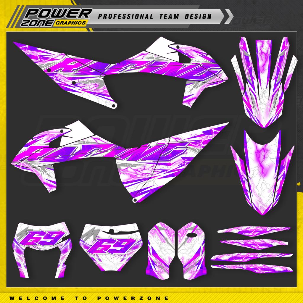 PowerZone Für KTM EXC EXC-F 2020 2021 2022 2023 150 200 250 300 350 450 500 Grafiken Aufkleber Für 2019-2022 SX SXF 0223