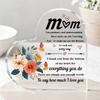 [2D Flat] [2D Flat] Mom Acrylic Heart Plaque, "Your Guidance And Understanding" Sign, Floral Butterfly Mother'S Day Birthday Gift, Gratitude Keepsake,