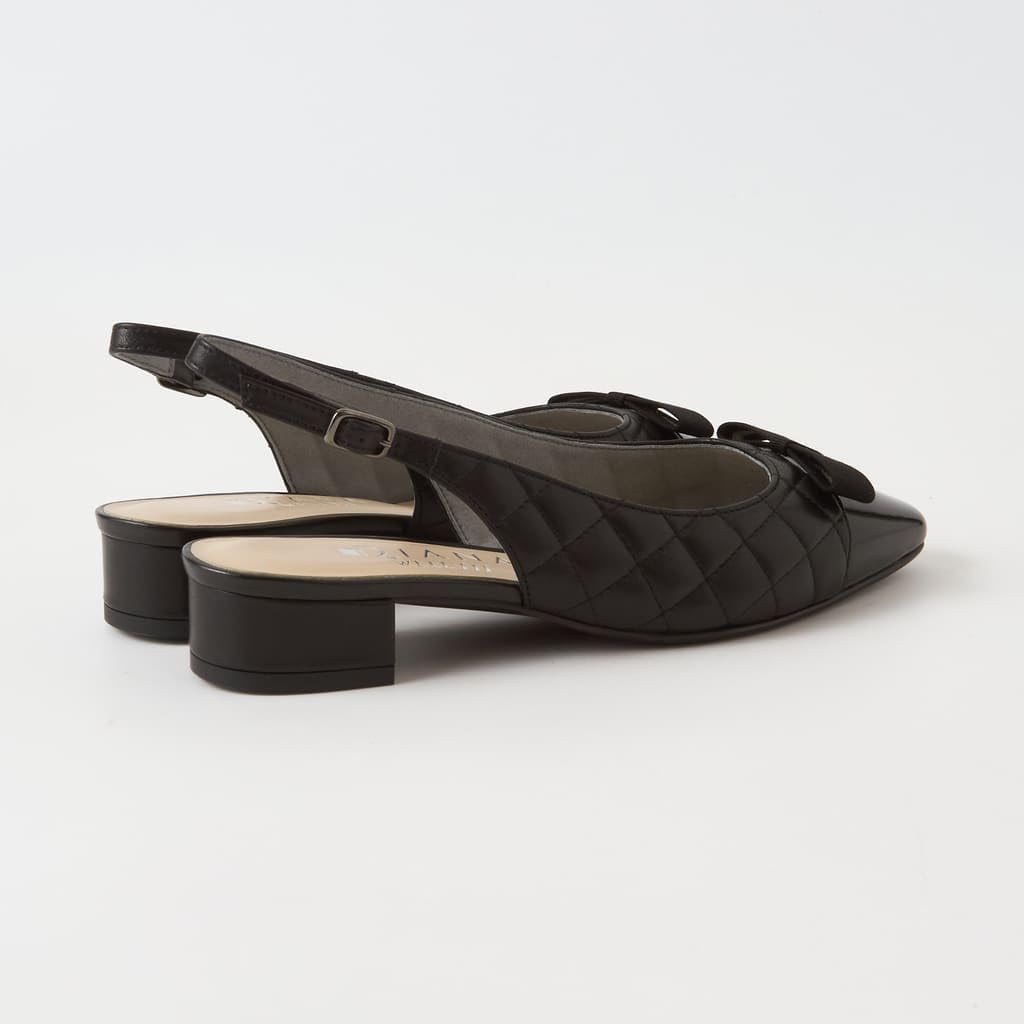 Diana Welfare Flache Schuhe mit niedrigem Absatz, hergestellt in Japan, Schwarz, 119015200012 [Diana], 24,0 cm