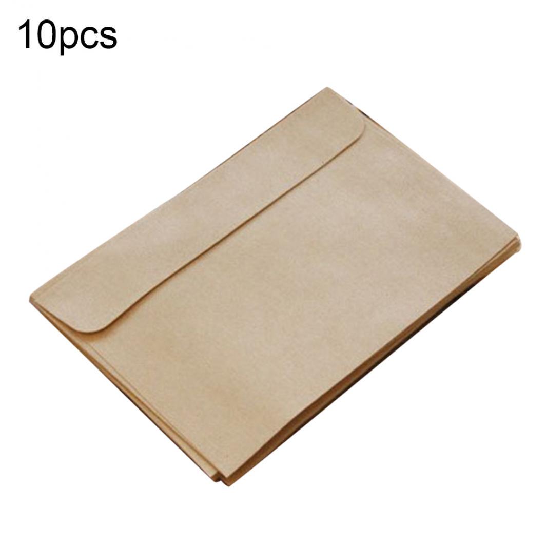 

Конверты из крафтовоц бумаги в стиле ретро жёлтый