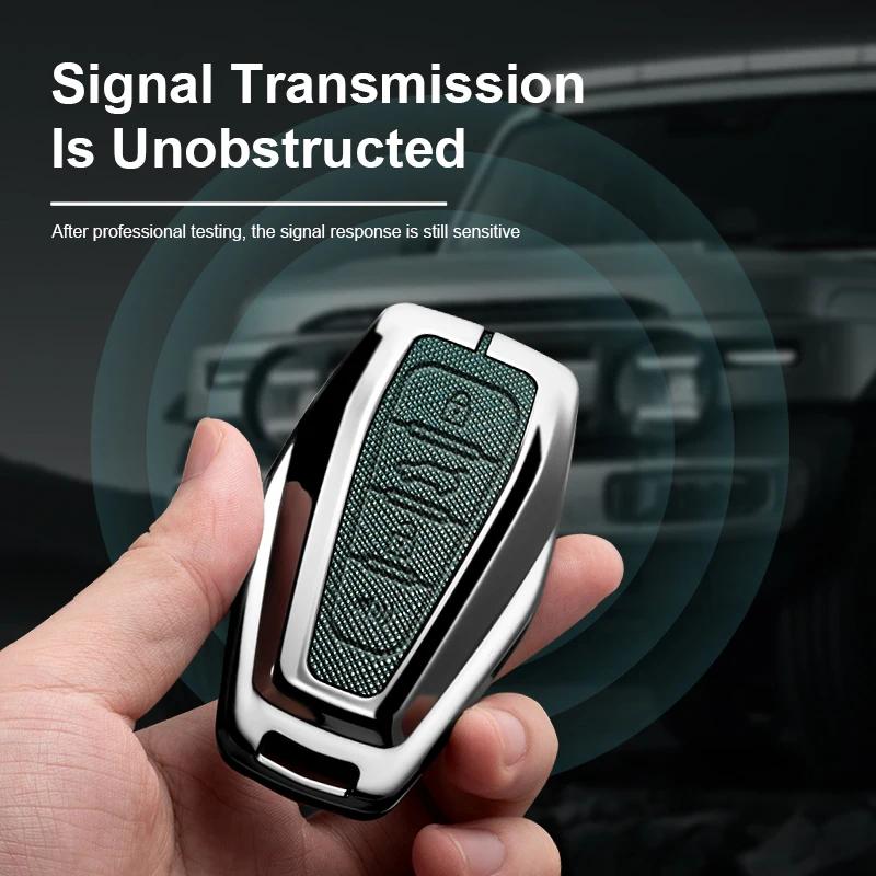 Leather Car Remote Key Case Cover for Geely for Geely Coolray X6 X7 EX7 Emgrand Global Hawk GX7 Kulrey GT GC9 Atlas Boyue NL3