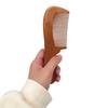 Fegor Wooden Handle Hair Comb - Pack of 1 | Natural Wooden Hair Comb with Handle for Men, Women, and Kids | Anti-Static, Smooth Teeth, Daily Hair Gr