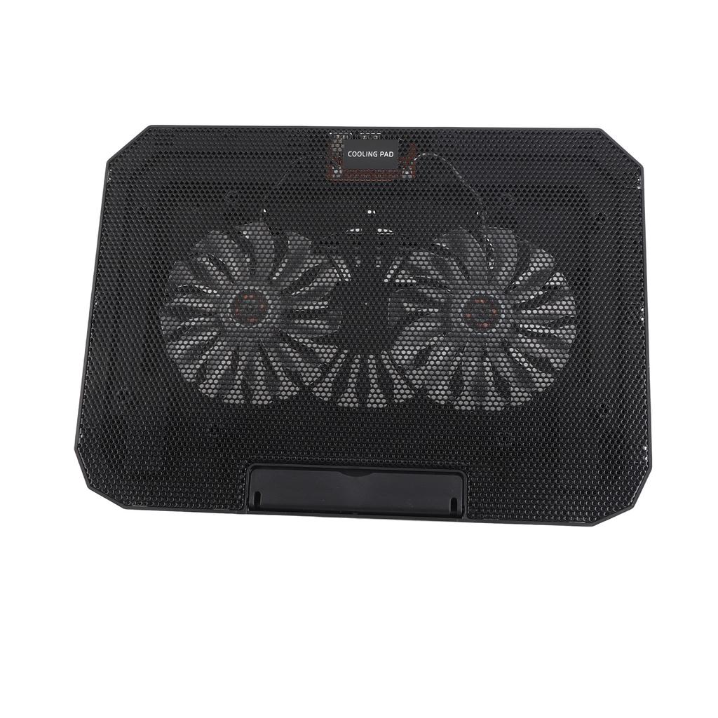 Base de Refrigeração para Laptop Ventilador Duplo Alimentado por USB Ângulo Ajustável Iluminação Cooler de Alta Velocidade para Laptop para
