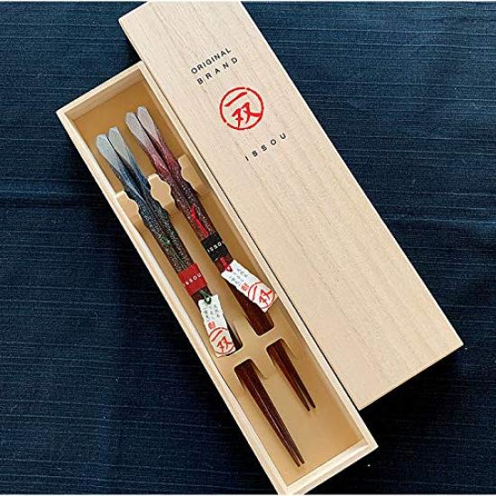 Yamaga Lacquerware One Pair Gift Chopsticks Made In Japan No Shop, Set, Stylish, (Ten Sora)