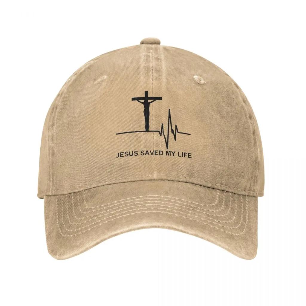 Vintage Baseball Caps Snapback Cowboy Hats Jesus Saved My Life Autumn Cap Christian God Jeans Casquette Vintage