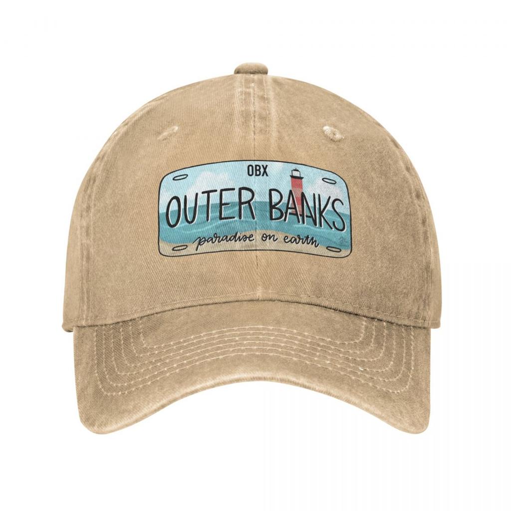 Outer Banks Original OBX SPZ Doplňky k čepici kšiltovky Fashion Distressed Denim Washed Snapback Cap Summer Hats Cap