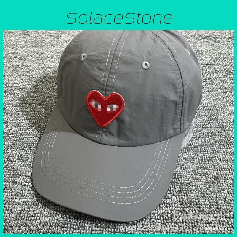 Unisex Summer Baseball Cap Heart Embroidered Outdoor Leisure Duckbill Cap