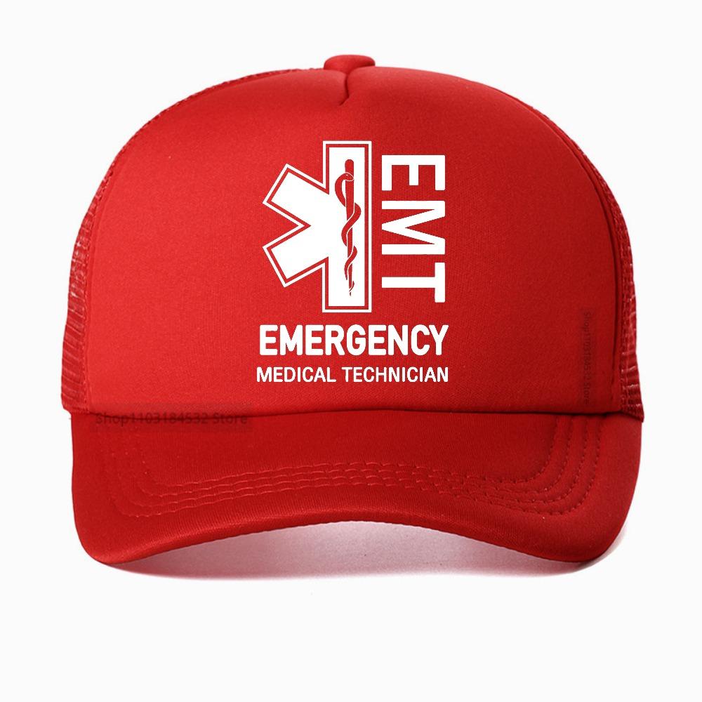 

Кепка с принтом EMT Медицинский работник скорой помощи Служба EMS Парамедик СЛР Первая помощь Графическая кепка Streetwear snapback hat Adjustable