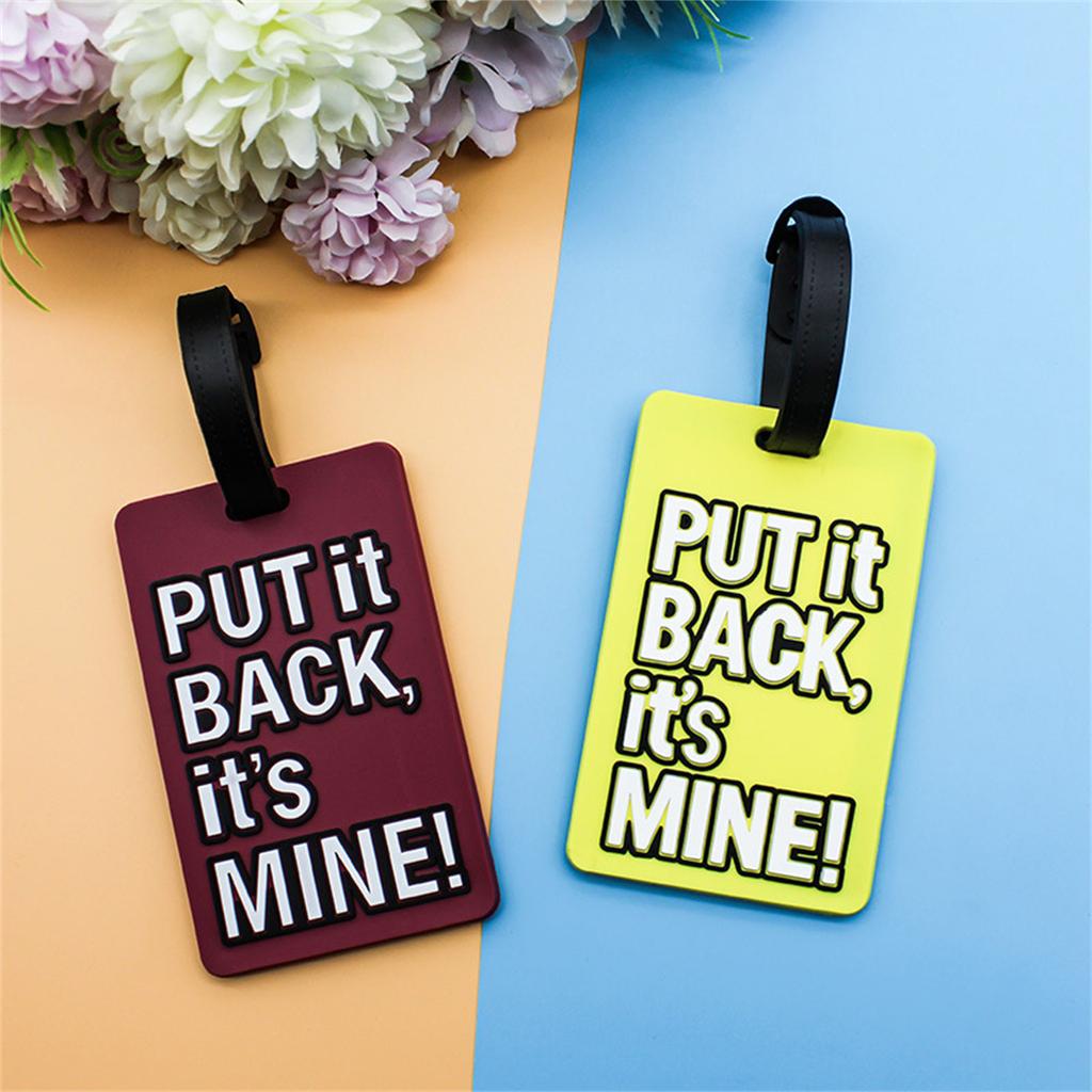 Luggage Tags with Name Address Tel Colorful Secure Travel Suitcase Bag Baggage Tags Labels