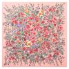 130*130Cm 100% Twill Silk Shawl Scarf Women Luxury Floral Print Square Scarves Bandana Wraps Femme Fourlard Echarpes Stoles