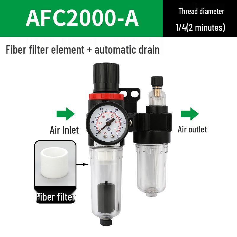 AFC2000 Luftdruckregelventil mit Öl-Wasser-Abscheider und AFR Druckminderfilter