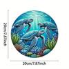 Iron Turtle Metal Art Sign Ocean Theme Wall Decor for Home Cafe Bar
