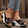 2026 New Improve Fashion Student Roman Lady Shoes Summer Wedge Thick Platform Women Sandals Slip On Versatile Sandalias Mujer
