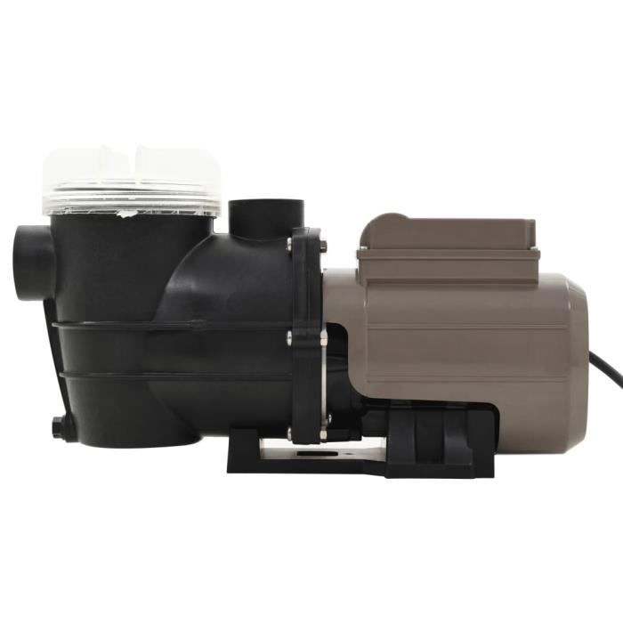 VidaXL Pompe de piscine avec minuterie Noir 0,25 CH 8000 l / h