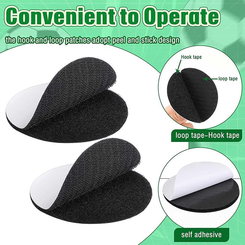 5/10Pais Self Adhesive Hook and Loop Dots Fastener Tape Nylon Sticker Pads Wall Mounting Tape Round Coins DIY Hook Loop Adhesivo