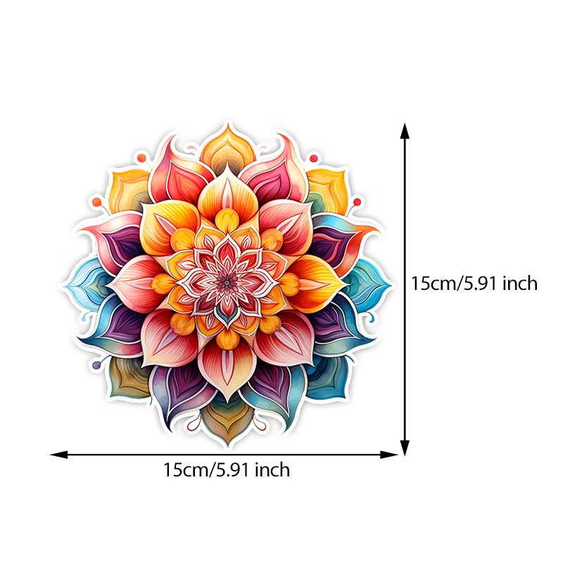 Car Stickers Mandala Vinyl Decal Waterproof Rear Window Motorcycle Camper Bumper Truck Laptop Decoration Sticker TM168