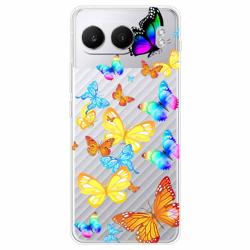 For One plus Nord 4 Case 6.74'' Flowers Transparent TPU Silicone Funda Capa for Oneplus Nord 4 Nord4 5G Soft Covers Coques bags