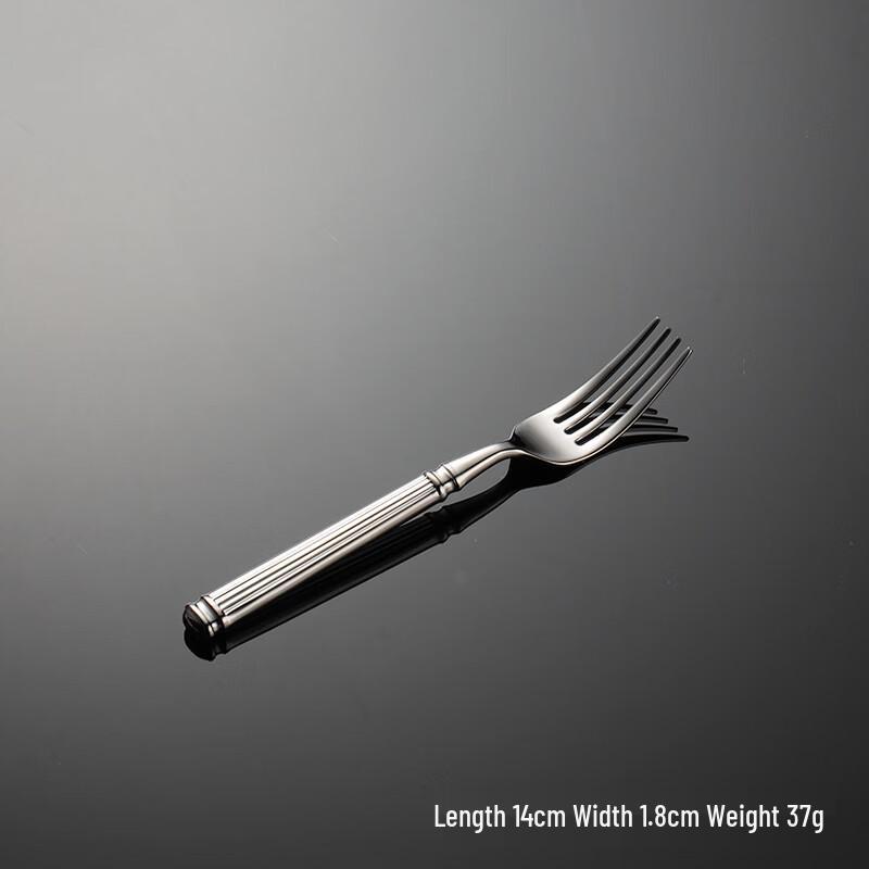 Qianxing European Retro Stainless Steel Tea Fork Set (5-Piece)