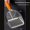 Good-Stainless Steel Cat Litter Scoop , Small Broom & Dustpan , Anti-Break Handle, Dual-Width Holes For Quick Cleaning