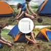 FFOGG Tent Peg 28cm Camping Equipment Outdoor Forged Peg Stainless Steel 420 Integrated Set of 6 Outdoor Mountain Climbing Hard Grass Stake Peg Set