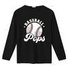 Retro Vintage Baseball Pops Sports Print Casual T Shirt vintage Washed Comfortable Versatile Unisex graphic Slightly Soft