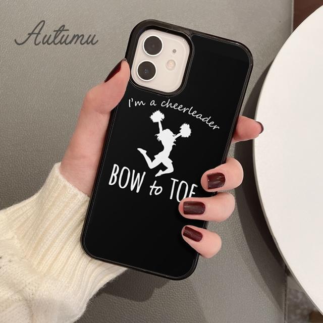 Cheers Cheerleader Bow To Toe Phone Case for iPhone 11 12 13 14 Pro Max Mini XR XS SE 2020 7 8 Plus Samsung Galaxy S21 S22 Cover