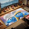 The Smurfs Print Cushion Non-slip Laptop Tablet Big Mousepad XXL Mat Mini PC Playmat With Lock Edge