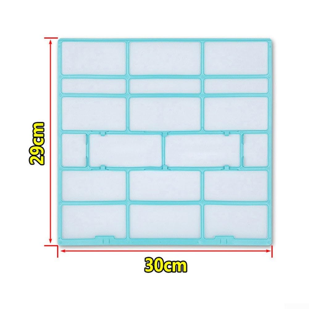 Air Conditioner Filter 30 x 29 Plastic Dust Screen Replacement for Wall Mounted AC Indoor Unit   2 Pack Compatible Room Air Filter Accessories Set
