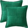 Funda de Cojín de Pana a Rayas de Color Sólido - Cojín Minimalista para Respaldo de Sofá Funda de Cojín Lumbar para Oficina para Siesta