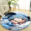 Personalized M-Minnie Round Chair Office Rug - Perfect for Mat, Office Chair & More - Ideal Gift for Birthdays and Holidays