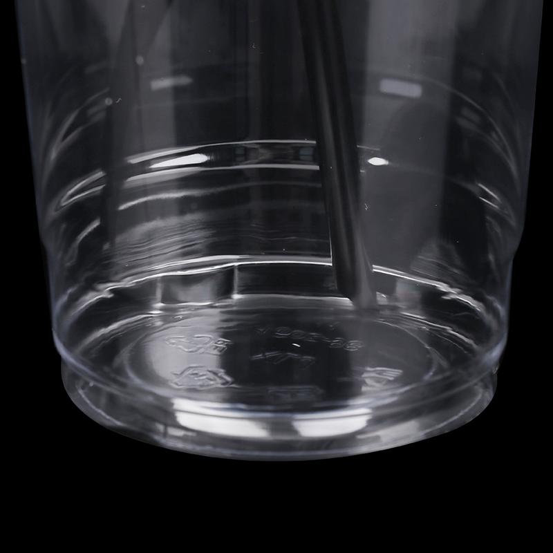 10Pcs 360/420/520Ml Plastic Straw Cups With Lids Snack And Drink Cup Cold Cup Clear Disposable Pet Plastic Cup Boba Milk Tea Cup
