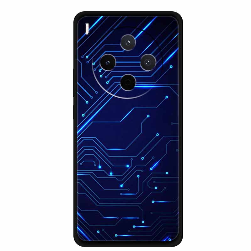 For vivo Y500 Pro 5G Case Flowers Soft Silicone TPU Phone Cases for vivoY500 Pro Shockproof Cool Wolf Animals Protective Cover