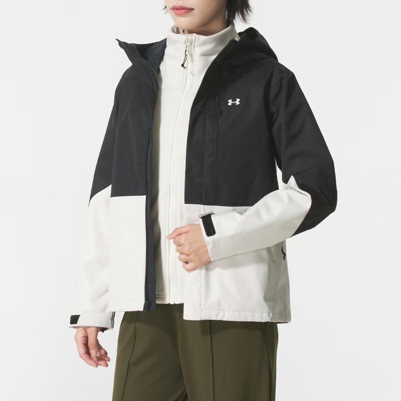 Under Armour Porter 3-in-1 Hautfreundlich Bequem Lässige Jacke Damenjacken Schwarz Weiß 6001005-001