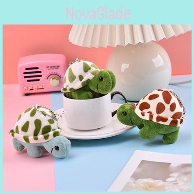 Adorable Porte-clés Tortue en Peluche Animal en Peluche Doux Charme de Sac Cadeau Mignon