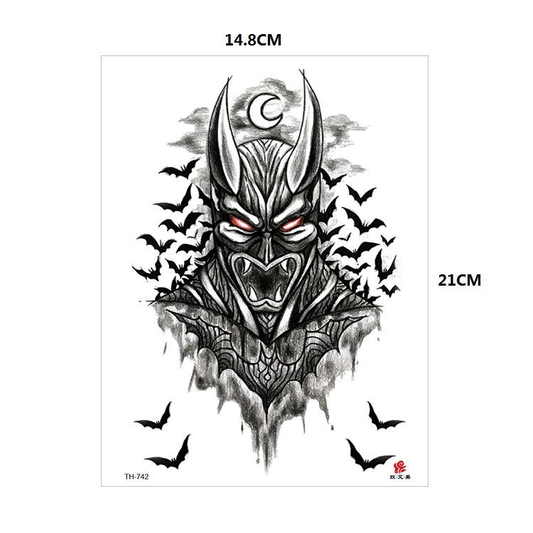 Vzor zvířete tygr vlk květina paže polovina paže vodní transfer vodotětná tetovací samolepka simulační tetování