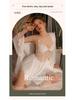 Guiruo Satin Lace Nightdress & Robe Set with Chest Pad