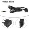 Car AUX USB Adapter Dash Mount USB Socket Anti-Corrosion Properties
