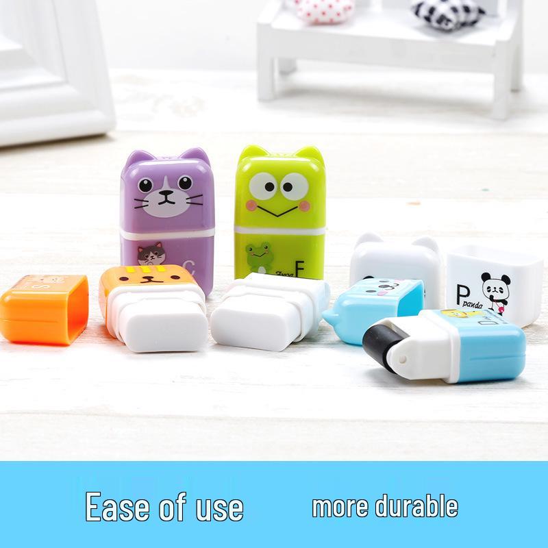 Cute Cartoon Animal Roller Eraser - Creative Student Stationery