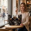 Steampunk Skull Pattern Fashion Tote Bag Casual Portable Daily Shopping Shoulder Bag for Streetwear